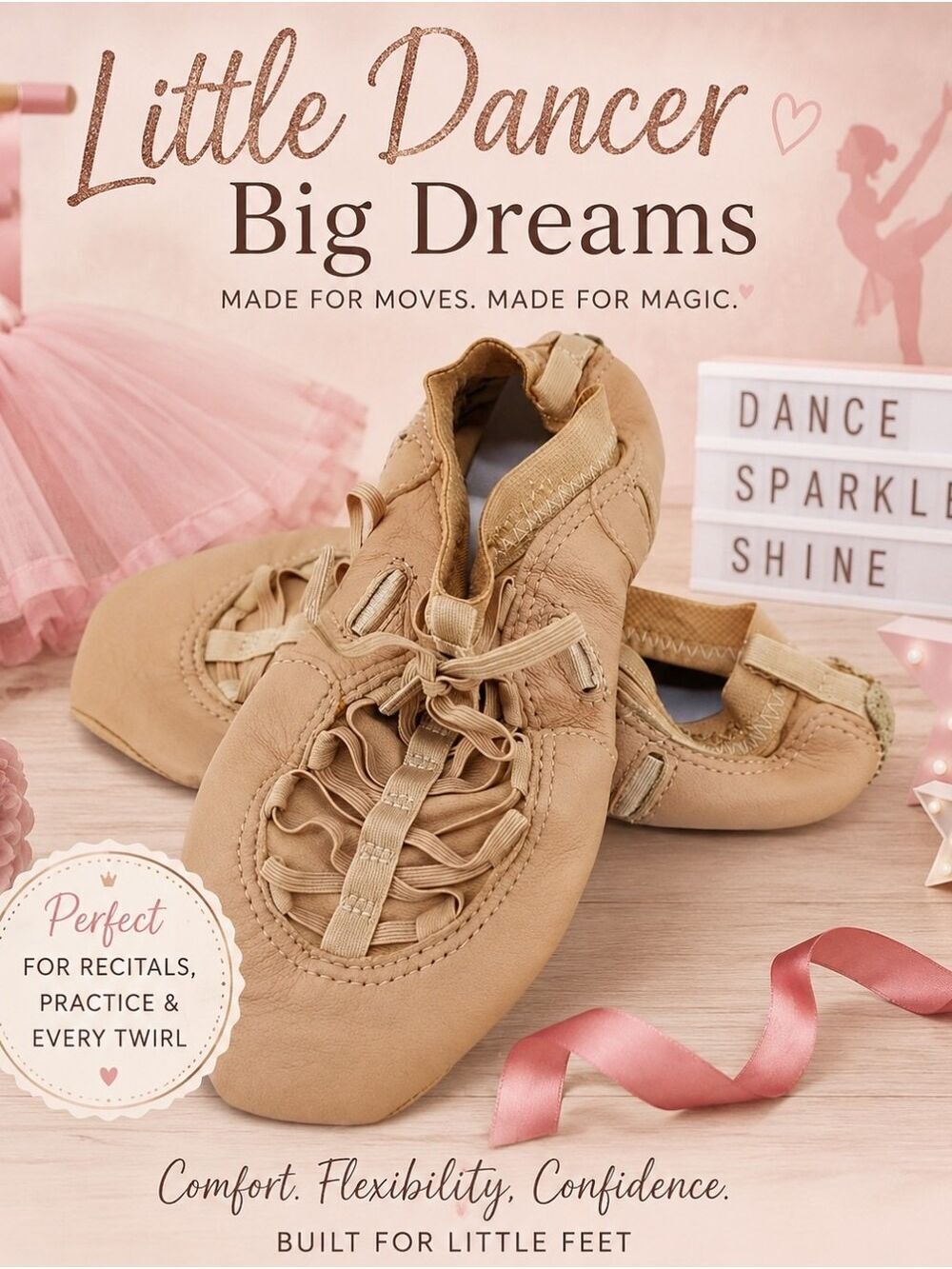 Capezio Kids Jazz Shoes Nude Tan